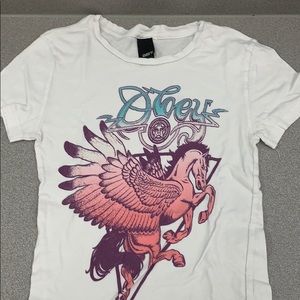 Obey Women’s T Shirt with Pegasus
